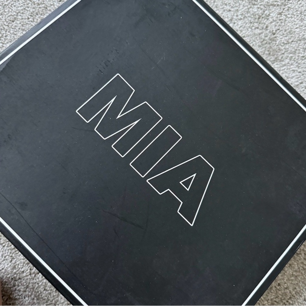 MIA Malta White Lace-Up Combat Boots with Black Lug Sole - Picture 6 of 6